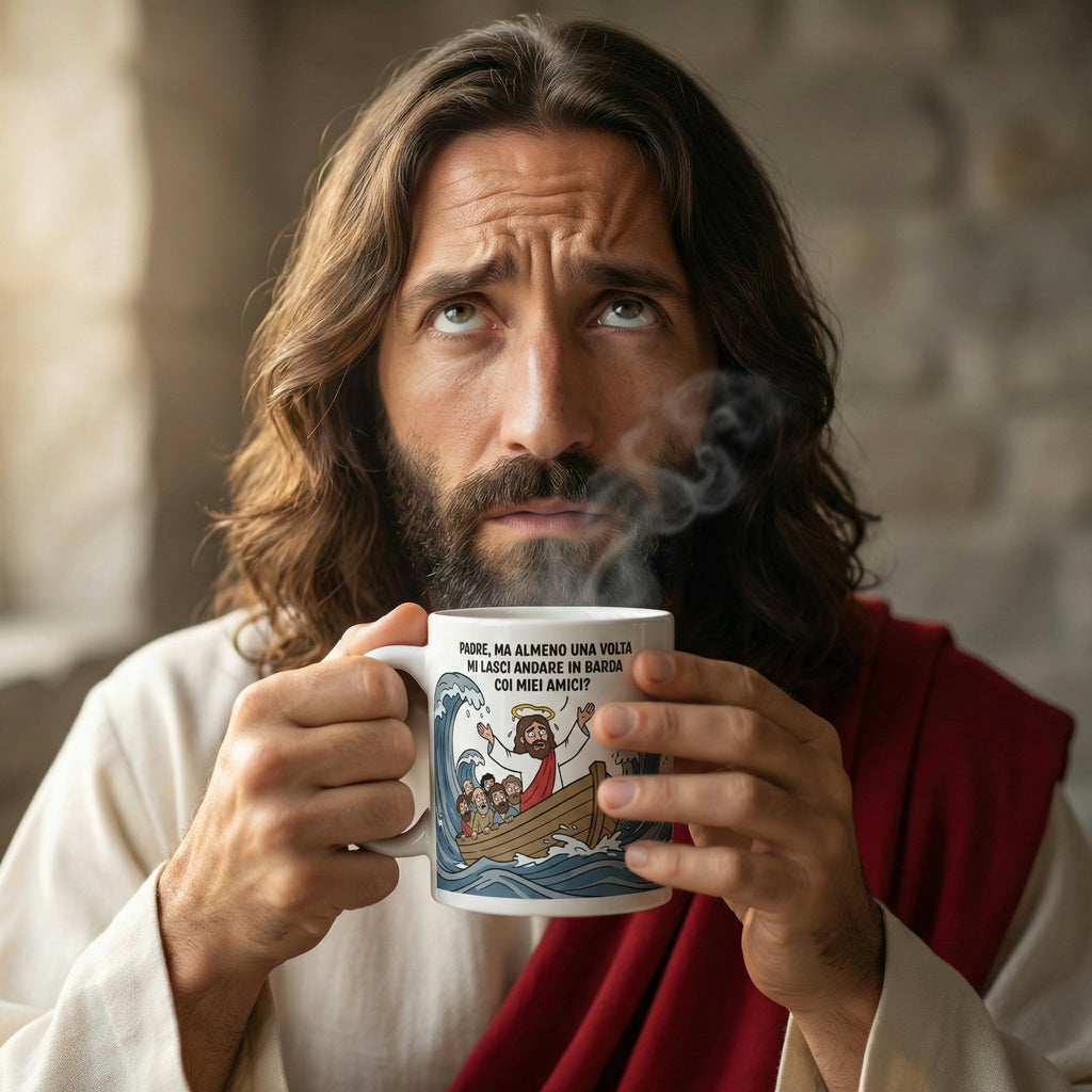 Tazza Divertente Jesoo Tempesta Sedata - Almeno Una Volta in Barca con gli Amici - VlogOfJesoo