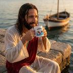 Tazza Divertente Gesù Camminare sull'Acqua - La Fisica Vince Sempre - VlogOfJesoo