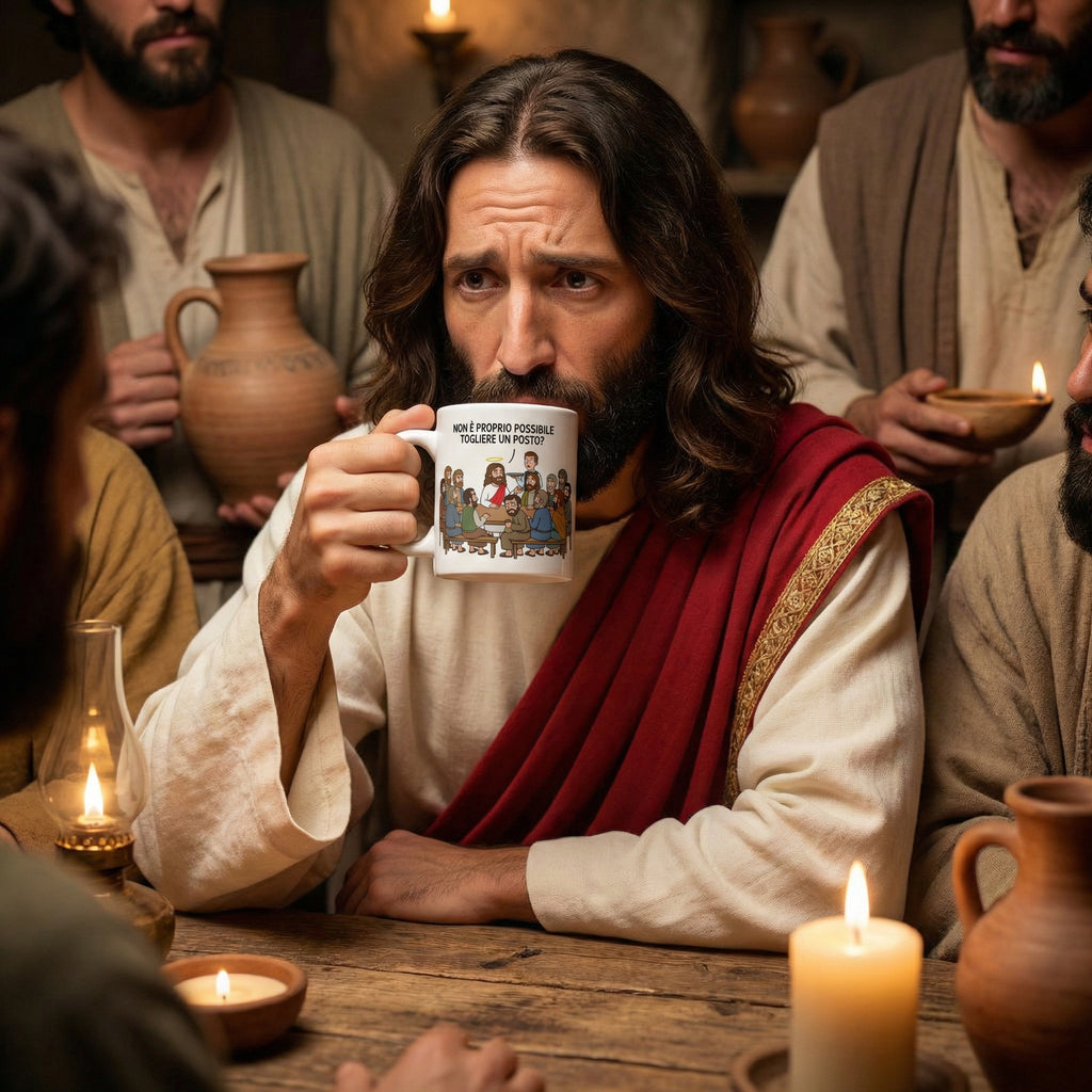 Tazza Divertente Jesoo Ultima Cena - Non È Possibile Togliere un Posto? - VlogOfJesoo