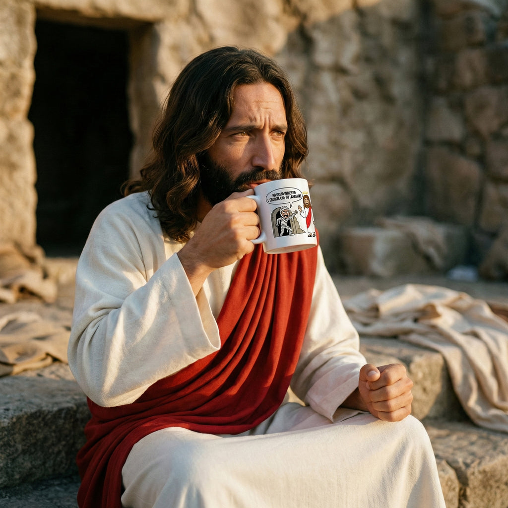 Tazza Divertente Gesù e Lazzaro - Resurrezione Fallita - VlogOfJesoo