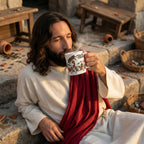 Tazza Divertente Gesù Caccia Mercanti dal Tempio - Il Commercio Riapre tra 2000 Anni - VlogOfJesoo
